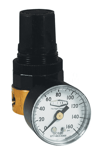 RB3-01RG Dixon Wilkerson 1/8" Miniature Water Regulator with Gauge - 11 SCFM