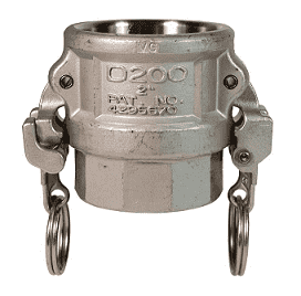 RD100EZ Dixon 1" 316 Stainless Steel EZ Boss-Lock Type D Coupler