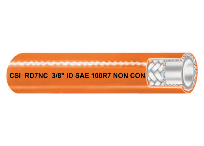 1/4" RD7NC Couplamatic Non-Conductive Thermoplastic Hydraulic Hose (Reduced OD) - Polyester Braid (SAE 100R7) - 1/4" ID - 250ft