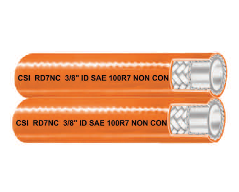 1/4" RD7TLNC Couplamatic Non-Conductive Twin Line Thermoplastic Hydraulic Hose (Reduced OD) - Polyester Braid (SAE 100R7) - 1/4" ID - 250ft