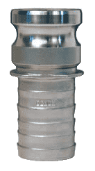 RE150NO Dixon 1-1/2" 316 Stainless Steel Boss-Lock type E Male Adapter x Notched Hose Shank