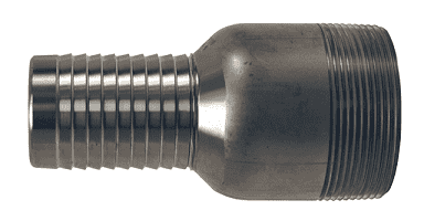 RST1520 Dixon 316 Stainless Steel Jump Size King Combination Nipple - 1-1/4" Hose Shank x 1-1/2" NPT Threaded End