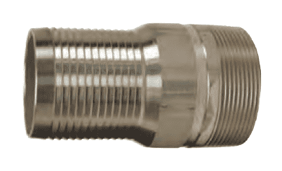 RST60 Dixon King Combination Nipple - 6" 316 Stainless Steel NPT Threaded End (No Knurl)