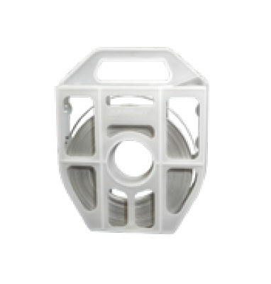 C14599-P000 by Band-It | Valuband Roll Band with COLOR-IT® | 5/8" Width | 0.025" Thickness | 201 Stainless Steel | Polyester Coated | White | Clear Tote | 100ft/Roll