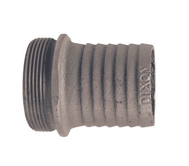 S60 Dixon 6" King Short Shank Suction Male Coupling with NPSM Thread (Plated Iron)