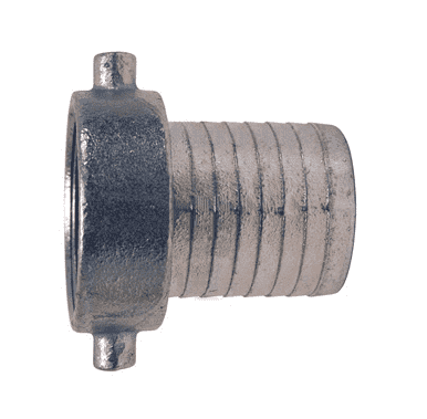 S12 Dixon 1" King Short Shank Suction Female Coupling with NPSM Thread (Plated Iron Shank with Plated Iron Nut)