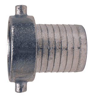 S22N Dixon 1-1/2" King Short Shank Suction Female Coupling with NST (NH) Thread (Steel Shanks with Plated Iron Nut)