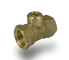 S31BX3 RuB Inc. Ball Valve For Actuation - Brass - 1/4" Female NPT x 1-1/4" Female NPT - No Handle - Screw-Actuator (Pack of 25)