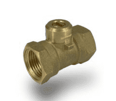 S31CX3 by RuB Inc. | Ball Valve For Actuation | 3/8" Female NPT x 3/8" Female NPT | No Handle | Screw-Actuator | Brass | Pack of 25
