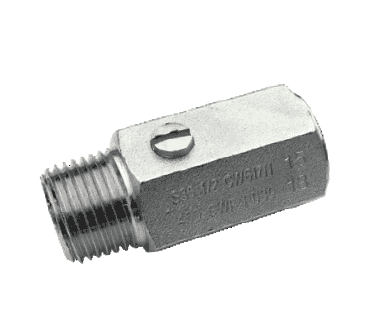 S35AZ3 by RuB Inc. | High Pressure Mini Ball Valve | 1/8" Male NPT x 1/8" Female NPT | with Screw Driver Slot | Brass | Pack of 25