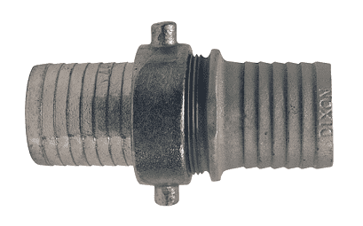 S93N Dixon 2-1/2" King Short Shank Suction Complete Coupling with NST (NH) Thread (Steel Shanks with Plated Iron Nut)