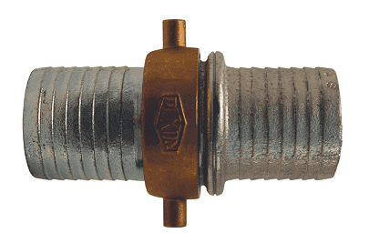SB63N Dixon 1-1/2" King Short Shank Suction Complete Coupling with NST (NH) Thread (Plated Iron Shanks with Brass Nut)