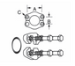 SFK-20 Couplamatic VARI-CRIMP Coupling - Code 61 Split Flange Kit - 1-1/4" Flange Size - Complete Kit