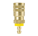 SG1513 ZSi-Foster Quick Disconnect 1-Way Manual Sleeve Guard Socket - 1/4" ID - Brass - Push-On Hose Stem