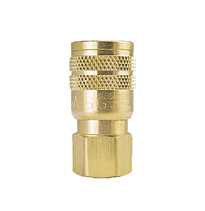 SG3003LV ZSi-Foster Quick Disconnect 1-Way Manual Sleeve Guard Socket - 1/4" FPT - Brass, less Valve 