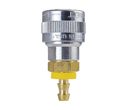 SHD1815 ZSi-Foster Quick Disconnect SHD5 Series 1/2" Automatic Socket - 3/4" ID - Push-On Hose Stem Aluminum/Steel/Brass