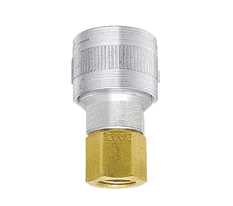 SHD3003LV ZSi-Foster Quick Disconnect SHD3 Series 1/4" Automatic Socket - 1/4" FPT - Aluminum/Steel/Brass Less Valve