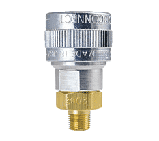 SHD3303 ZSi-Foster Quick Disconnect SHD3 Series 1/4" Automatic Socket - 3/8" MPT - Aluminum/Steel/Brass