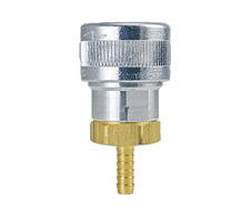 SHD5605 ZSi-Foster Quick Disconnect SHD5 Series 1/2" Automatic Socket - 3/4" ID - Hose Stem - Aluminum/Steel/Brass