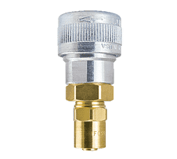 SHDSD93 ZSi-Foster Quick Disconnect SHD3 Series 1/4" Automatic Socket - 3/8" ID x 11/16" OD - Reuable Hose Clamp - Aluminum/Steel/Brass