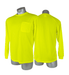 SHL0011 Malta Dynamics High Visibility Yellow Safety Long Sleeve Shirt - S