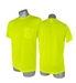 SHS0014 Malta Dynamics High Visibility Yellow Safety Short Sleeve Shirt - XL