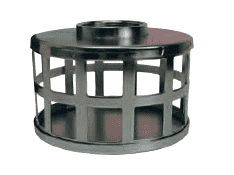 SHS80 Dixon 8" Type B (Bauer Style) Quick Connect Fitting - Standard Strainer Square Hole Type - Zinc Plated Steel