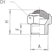 7020-3/4 by AIGNEP | Mufflers and Silencers Series | 3/4" BSPP Breather Vent | 304 Stainless Steel Mesh | 100 Micron | 14 to 176 F | Brass