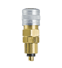 SJ8-2M ZSi-Foster Quick Disconnect Socket - 1/4" - Soft Metal (for Plastic and Metal Tubing)