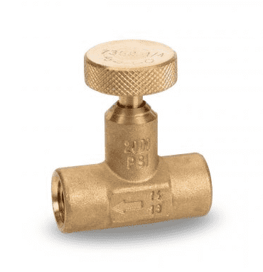 SNI7352 by RuB Inc. | Needle Valve | 1/4" Female NPT x 1/4" Female NPT | Brass | Pack of 200