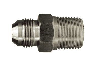 SS2404-4-4 Dixon 316 Stainless Steel 7/16"-20 Male 37 deg. Flare JIC x 1/4"-18 Male NPTF