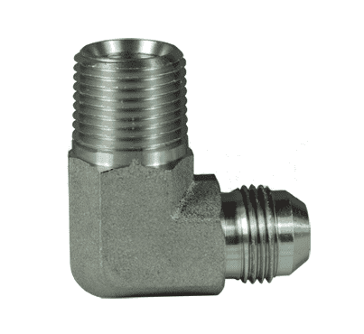 SS2501-4-4 Dixon 316 Stainless Steel 90 deg. 7/16"-20 Male 37 deg. JIC Flare x 1/4"-18 Male NPTF