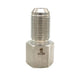 SS2705-06-06 Midland 3/8" Female NPT x 3/8" Male JIC 37° Flare Bulkhead Adapter - 316 Stainless Steel