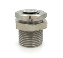 SS2707-08-08 Midland 1/2" Female NPT x 1/2" Female NPT Bulkhead Coupling - 316 Stainless Steel