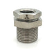 SS2707-08-08 Midland 1/2" Female NPT x 1/2" Female NPT Bulkhead Coupling - 316 Stainless Steel