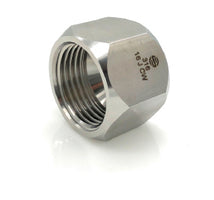 SS304-C-04 Midland JIC Cap - 1/4" Female JIC 37° Flare - 316 Stainless Steel