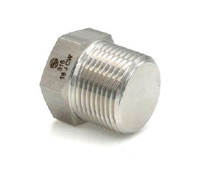 SS5406-P-08 Midland 1/2" Male NPT - Hex Pipe Plug - 316 Stainless Steel