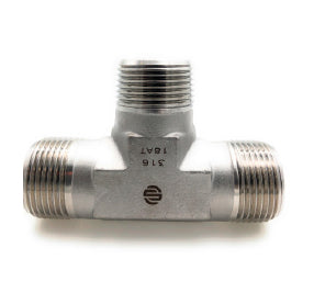 SS5600-12-12-12 Midland 3/4" Male NPT x 3/4" Male NPT x 3/4" Male NPT Tee - 316 Stainless Steel