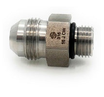 SS6400-12-08 Midland 3/4" Male JIC 37° Flare x 1/2" Male SAE O-Ring Boss Adapter - 316 Stainless Steel