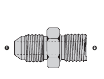 SS9005-12-12 Adaptall Stainless Steel-12 Male JIC x -12 Male BSPP Adapter
