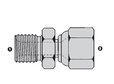 SS9021-16-16 Adaptall Stainless Steel-16 Male BSPP x -16 Female JIC Swivel Adapter