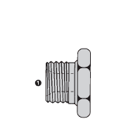 SS9030-20 Adaptall Stainless Steel-20 BSPP Hex Plug