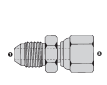 SS9240-06-06 Adaptall Stainless Steel -06 Male JIC x -06 Female BSPP Swivel Adapter