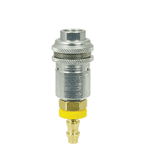 SV1714 ZSi-Foster SV Series Safety Vent Coupler - Industrial Interchange - 3/8" ID - Steel - Push-On Hose Stem