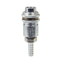 SV3703 ZSi-Foster SV Series Safety Vent Coupler - Industrial Interchange - 3/8" ID - Steel - Hose Barb