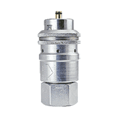 SV6406CA ZSi-Foster Quick Disconnect Coaxial Coupler - 3/4" ID - Steel, Safety Coupler - Female Hose Thread