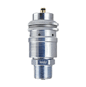 SV6506CA ZSi-Foster Quick Disconnect Coaxial Coupler - 3/4" ID - Steel, Safety Coupler - Male Hose Thread