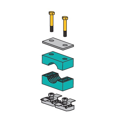 SM2018Z ZSi-Foster | Strut Mount Beta Clamp (Metric) | Standard Series | For 18mm Assembly | Polypropylene/Steel