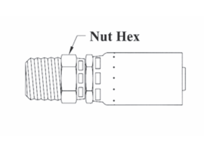 T04-5X4 Couplamatic T Series Coupling - NPTF - Male Swivel - 5/16" Hose ID - 1/4-18 Thread Size