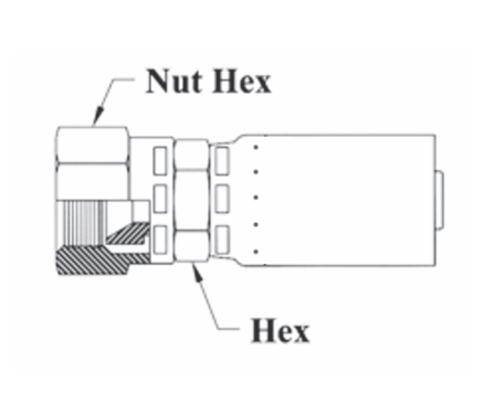 T07-5X6 Couplamatic T Series Coupling - SAE 45° - Female Swivel - 5/16" Hose ID - 5/8x18 Thread Size